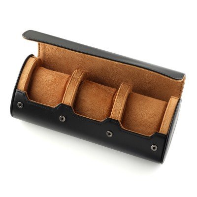 Squiggly WATCHROLL-THREE Watchroll Three Black Watch box