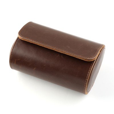 Squiggly WATCHROLL-TWO-BR Watchroll Two Brown Watch box - 2